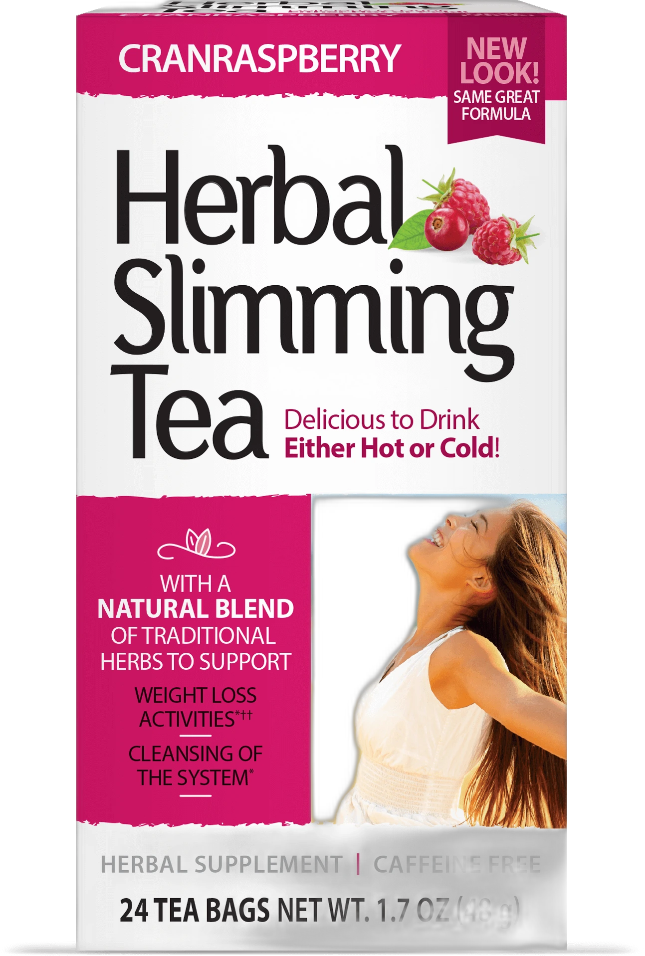 21st Century Herbal Slimming Tea CranRaspberry — чай за отслабване