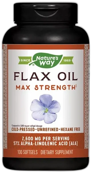 Nature's Way Flax Oil 1300mg — омега