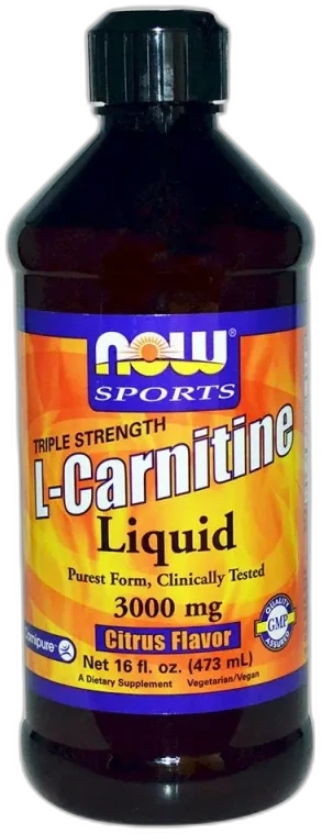 NOW L-Carnitine Liquid 3000mg — течен Л-карнитин